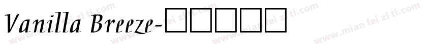 Vanilla Breeze字体转换